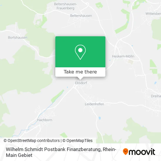 Карта Wilhelm Schmidt Postbank Finanzberatung