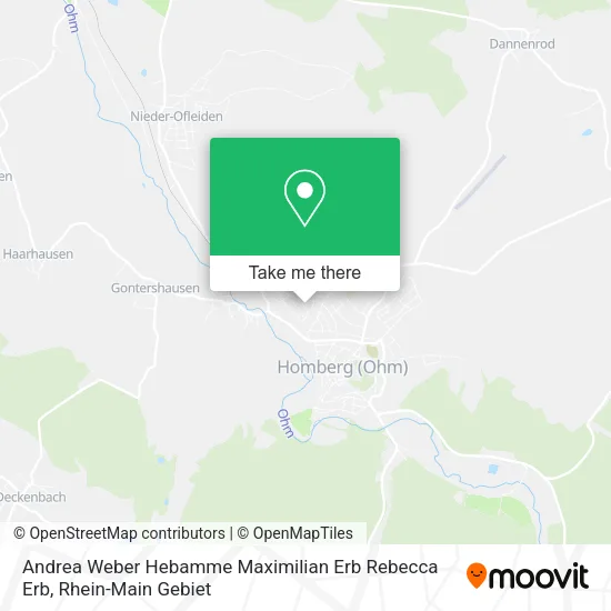 Карта Andrea Weber Hebamme Maximilian Erb Rebecca Erb