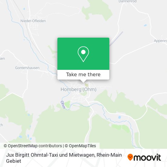 Jux Birgitt Ohmtal-Taxi und Mietwagen map