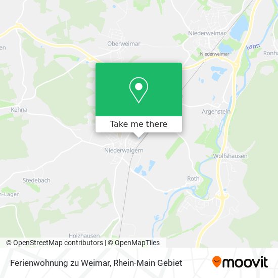 Карта Ferienwohnung zu Weimar