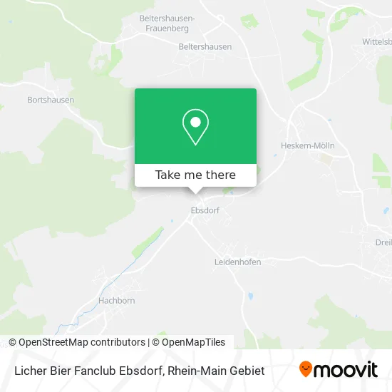 Карта Licher Bier Fanclub Ebsdorf