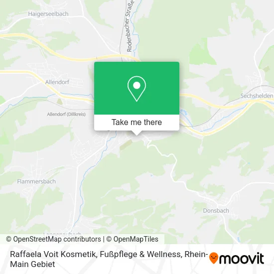 Карта Raffaela Voit Kosmetik, Fußpflege & Wellness