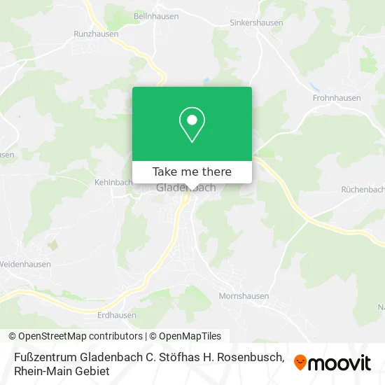 Карта Fußzentrum Gladenbach C. Stöfhas H. Rosenbusch
