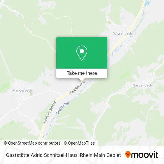 Карта Gaststätte Adria Schnitzel-Haus