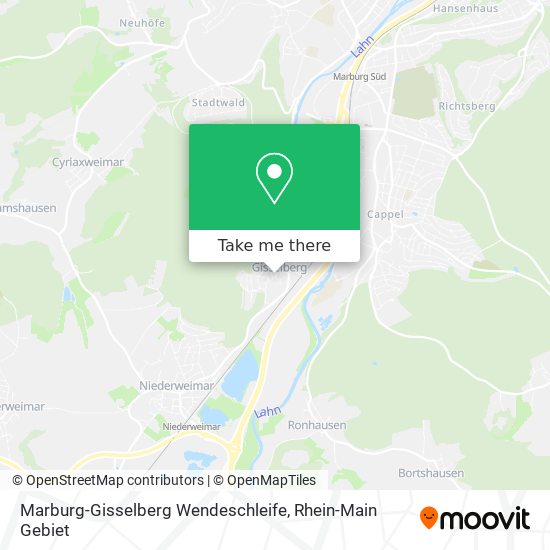 Marburg-Gisselberg Wendeschleife map