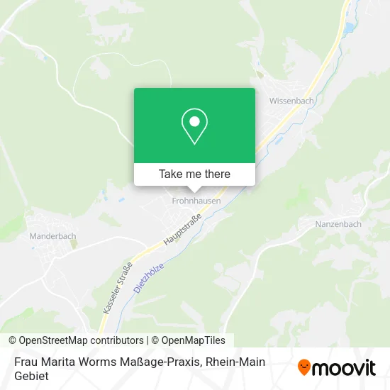 Карта Frau Marita Worms Maßage-Praxis