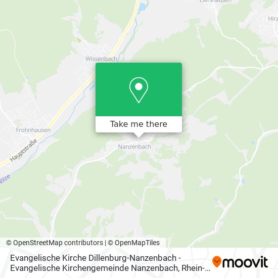 Evangelische Kirche Dillenburg-Nanzenbach - Evangelische Kirchengemeinde Nanzenbach map
