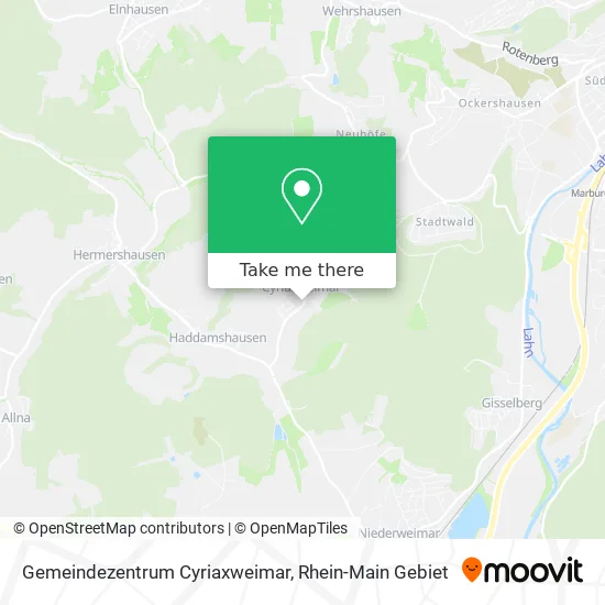 Карта Gemeindezentrum Cyriaxweimar