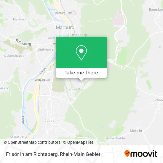 Карта Frisör in am Richtsberg