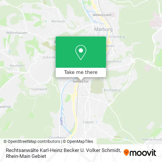 Карта Rechtsanwälte Karl-Heinz Becker U. Volker Schmidt