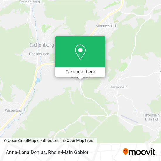 Anna-Lena Denius map