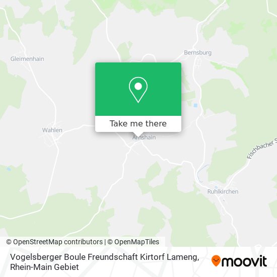 Карта Vogelsberger Boule Freundschaft Kirtorf Lameng