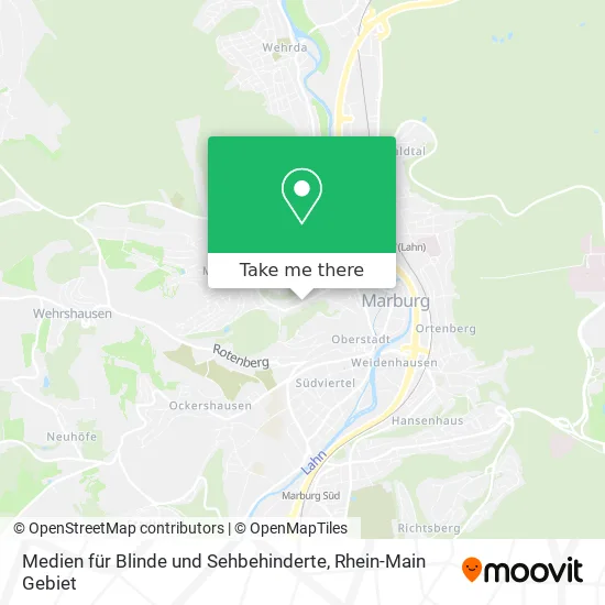 Medien für Blinde und Sehbehinderte map