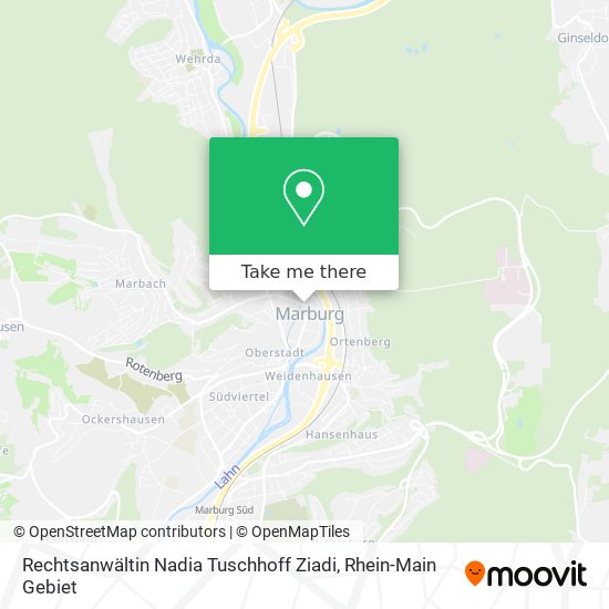 Карта Rechtsanwältin Nadia Tuschhoff Ziadi
