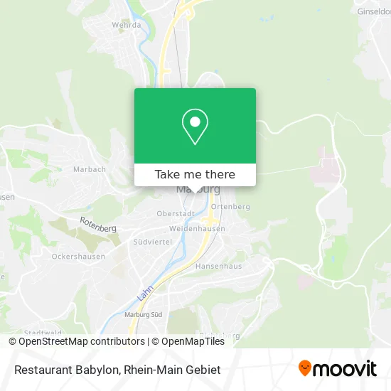 Карта Restaurant Babylon