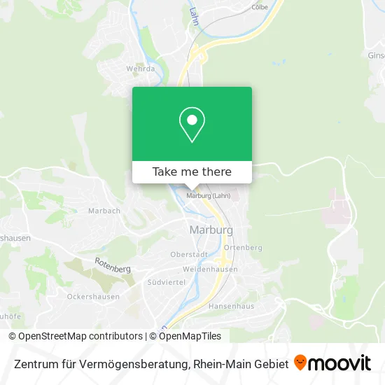 Карта Zentrum für Vermögensberatung