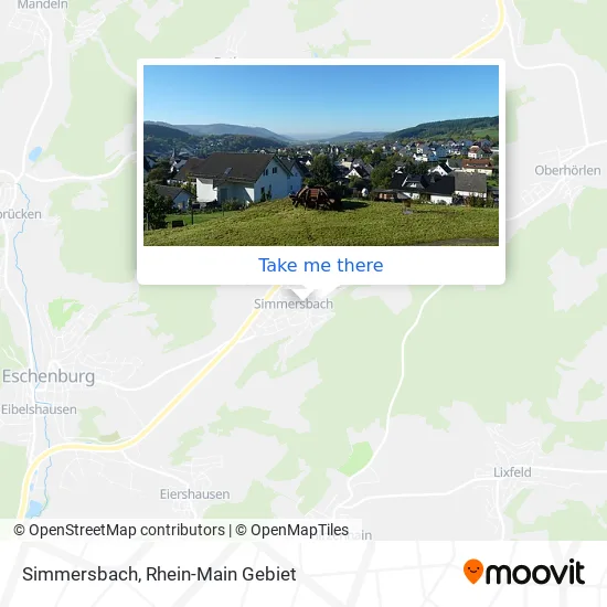 Карта Simmersbach
