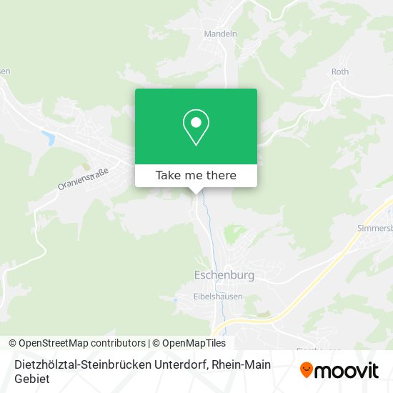 Dietzhölztal-Steinbrücken Unterdorf map