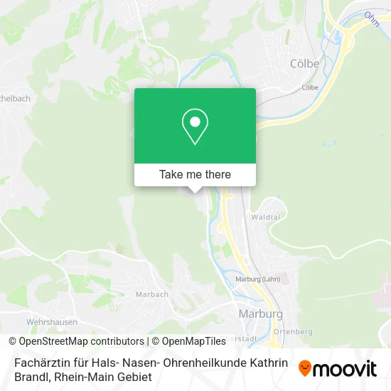 Карта Fachärztin für Hals- Nasen- Ohrenheilkunde Kathrin Brandl