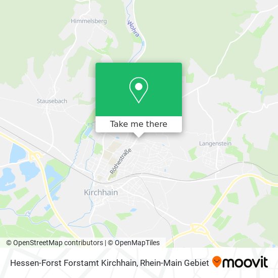Hessen-Forst Forstamt Kirchhain map