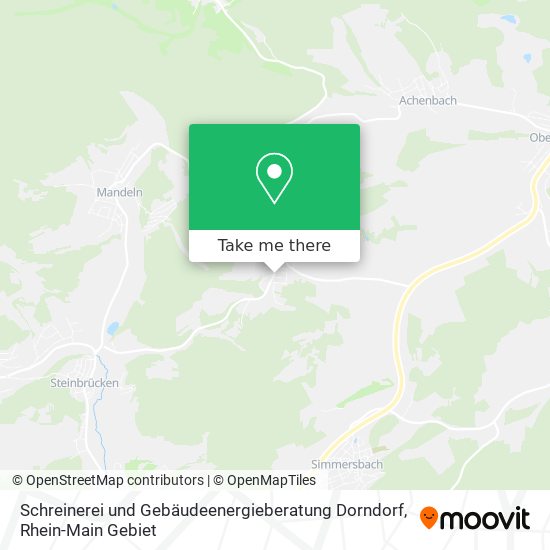 Schreinerei und Gebäudeenergieberatung Dorndorf map