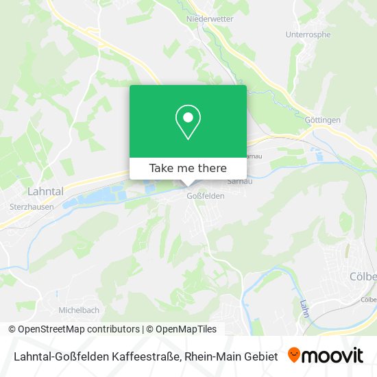 Lahntal-Goßfelden Kaffeestraße map