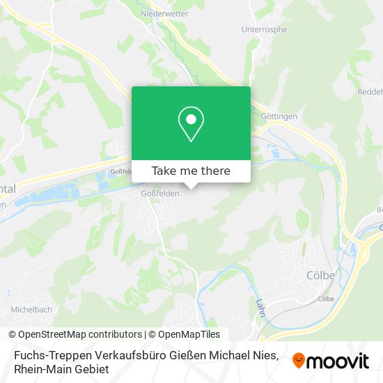 Fuchs-Treppen Verkaufsbüro Gießen Michael Nies map