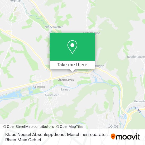 Klaus Neusel Abschleppdienst Maschinenreparatur map