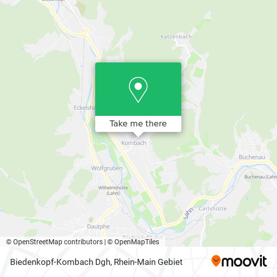 Biedenkopf-Kombach Dgh map