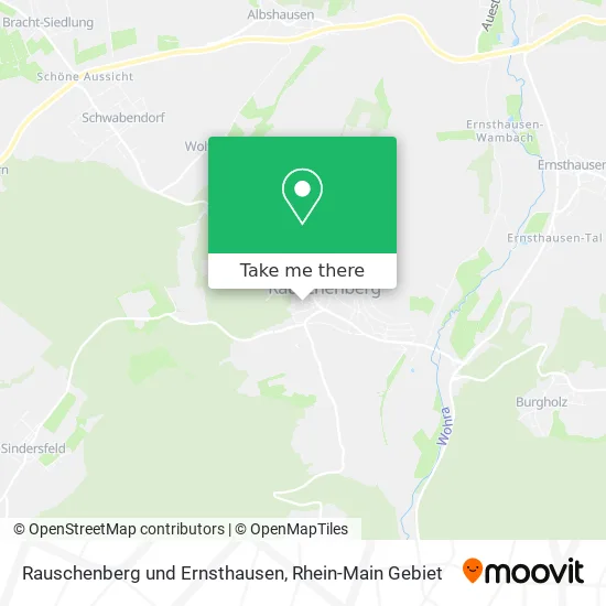 Rauschenberg und Ernsthausen map