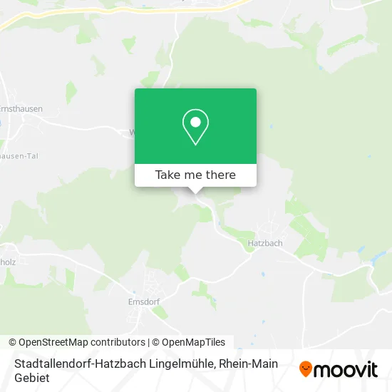 Карта Stadtallendorf-Hatzbach Lingelmühle