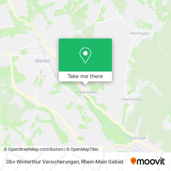 Dbv Winterthur Versicherungen map
