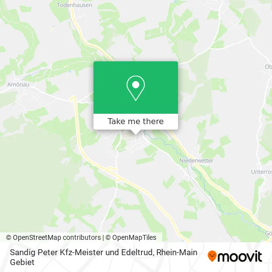 Карта Sandig Peter Kfz-Meister und Edeltrud