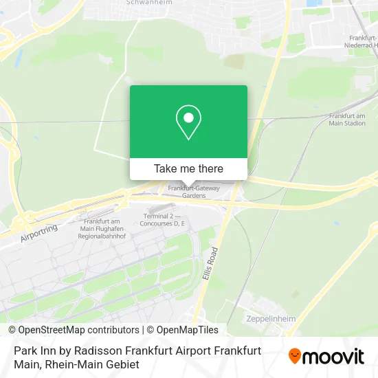 Карта Park Inn by Radisson Frankfurt Airport Frankfurt Main