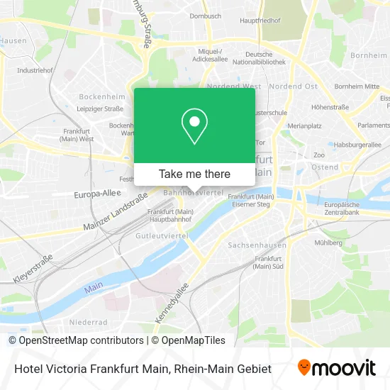 Карта Hotel Victoria Frankfurt Main