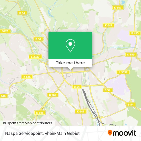 Naspa Servicepoint map