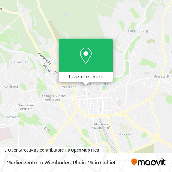 Medienzentrum Wiesbaden map