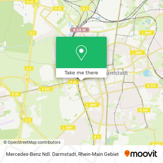 Карта Mercedes-Benz Ndl. Darmstadt