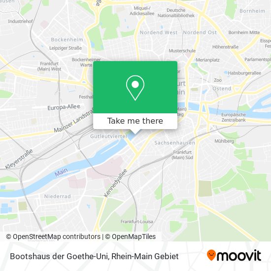 Bootshaus der Goethe-Uni map