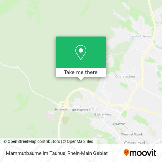 Mammutbäume im Taunus map