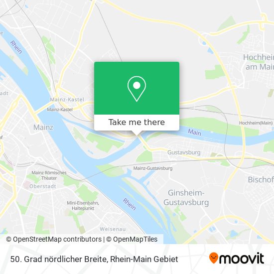 50. Grad nördlicher Breite map