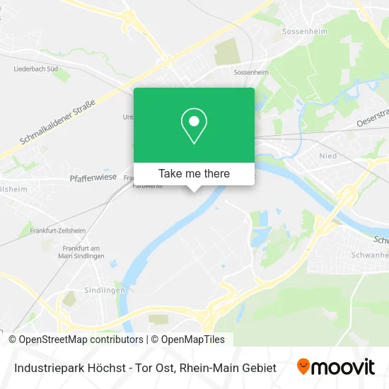 Карта Industriepark Höchst - Tor Ost