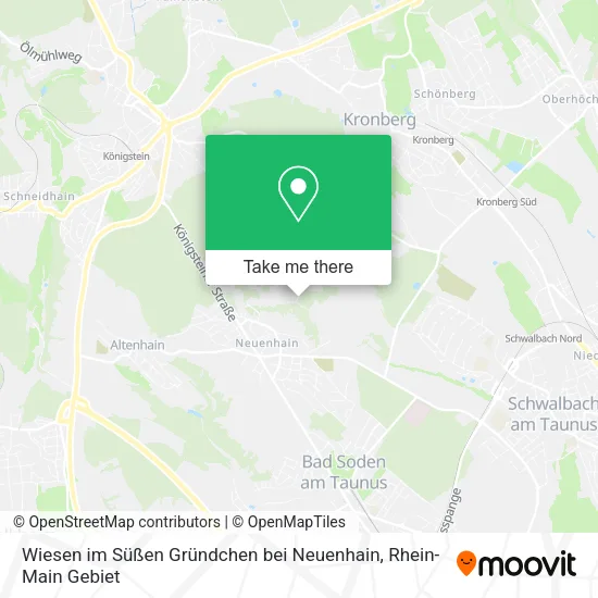 Карта Wiesen im Süßen Gründchen bei Neuenhain