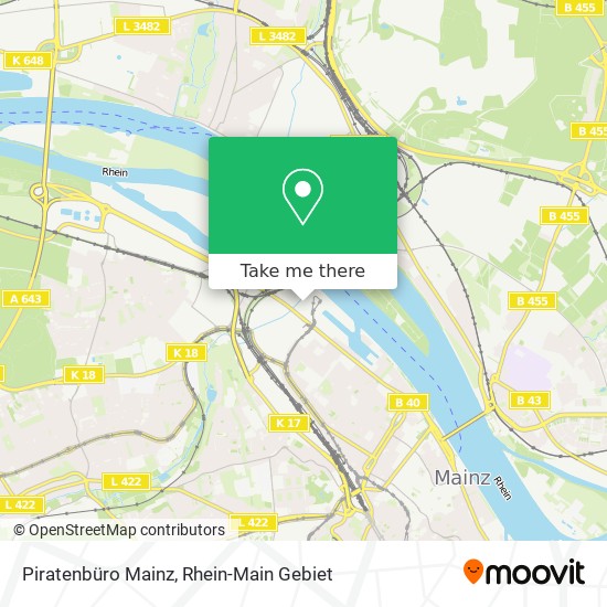 Piratenbüro Mainz map