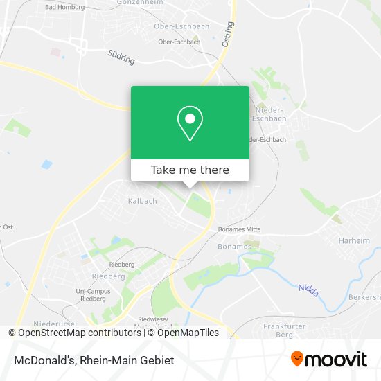 McDonald's map