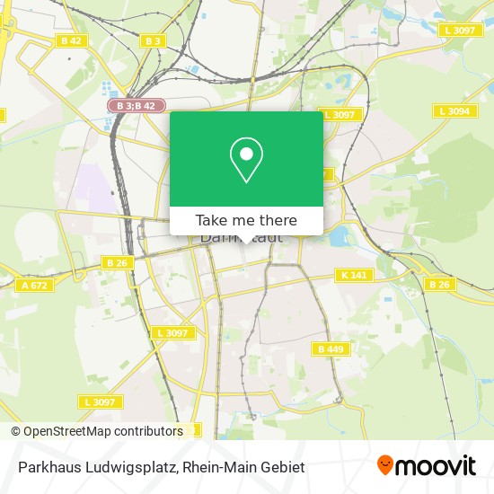 Parkhaus Ludwigsplatz map