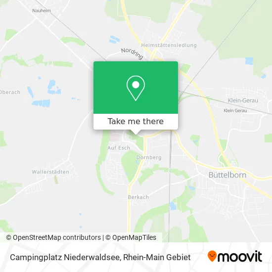 Карта Campingplatz Niederwaldsee