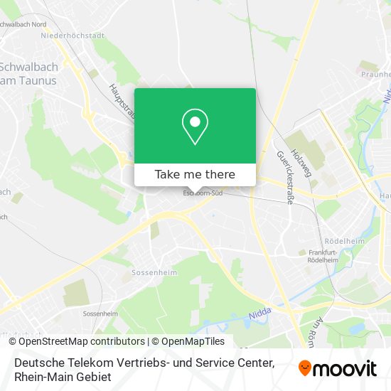 Deutsche Telekom Vertriebs- und Service Center map