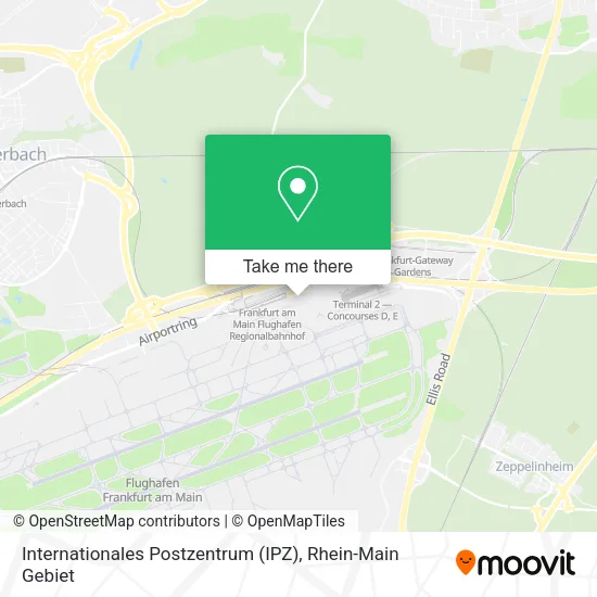 Карта Internationales Postzentrum (IPZ)
