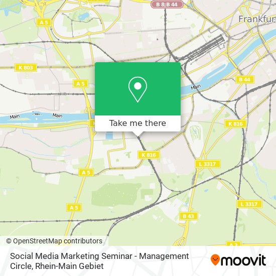 Social Media Marketing Seminar - Management Circle map